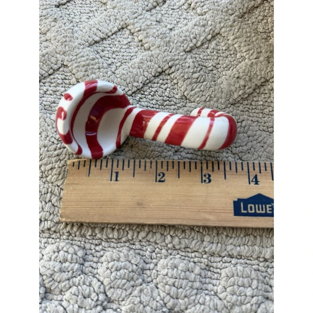 Hallmark Penguin Treat Bowl With Candy Cane Spoon Christmas Decor